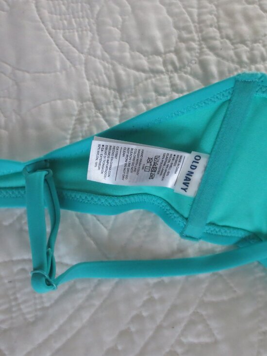 Old Navy 4-Way Convertible Teal Blue Bikini Top - NWOT - Picture 13 of 13